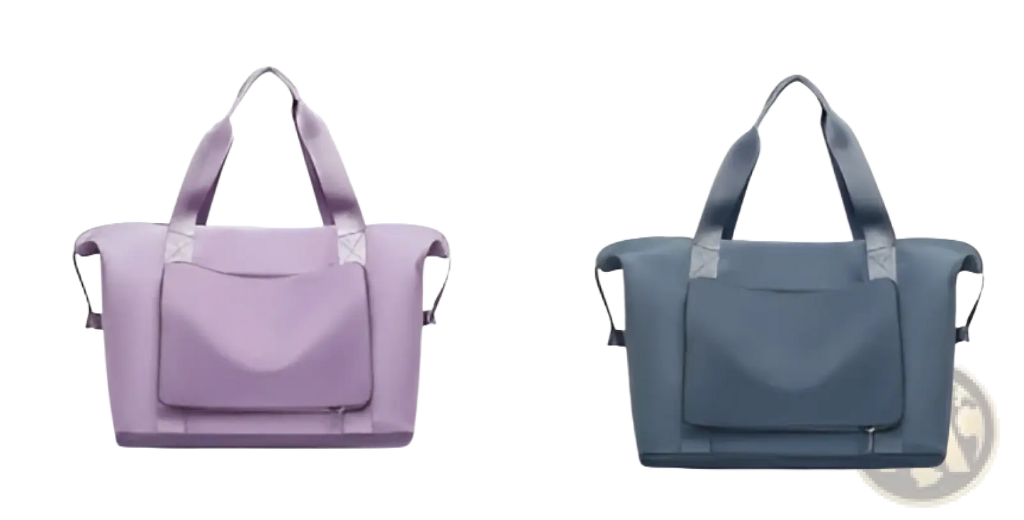 Foldable Gym Bag Waterproof Travel Duffel with Shoe Pocket