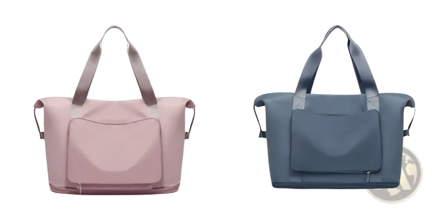 Foldable Gym Bag Waterproof Travel Duffel with Shoe Pocket