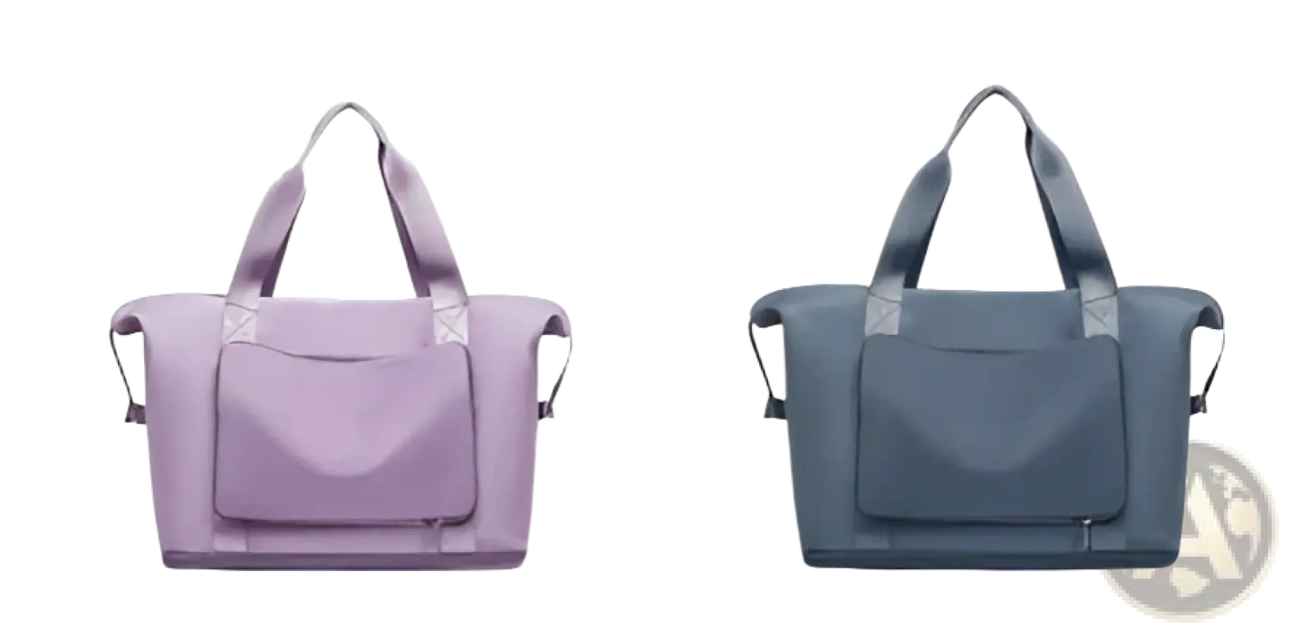 Foldable Gym Bag Waterproof Travel Duffel with Shoe Pocket