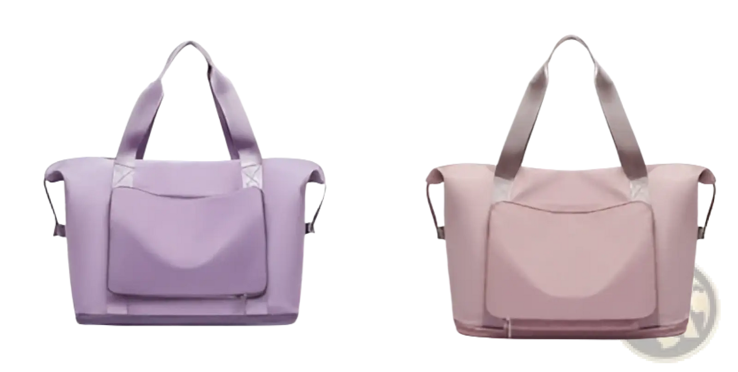 Foldable Gym Bag Waterproof Travel Duffel with Shoe Pocket