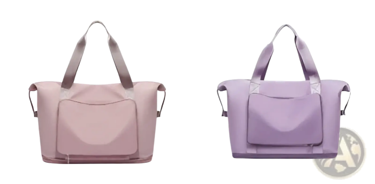 Foldable Gym Bag Waterproof Travel Duffel with Shoe Pocket