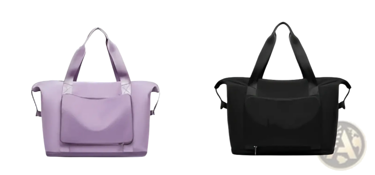 Foldable Gym Bag Waterproof Travel Duffel with Shoe Pocket