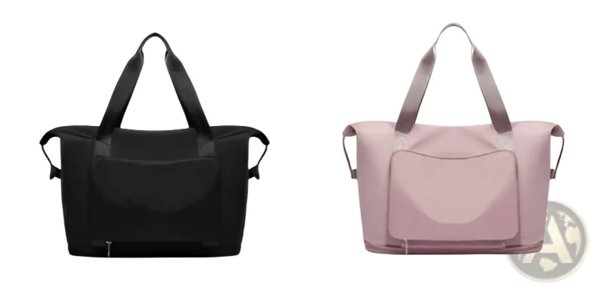 Foldable Gym Bag Waterproof Travel Duffel with Shoe Pocket