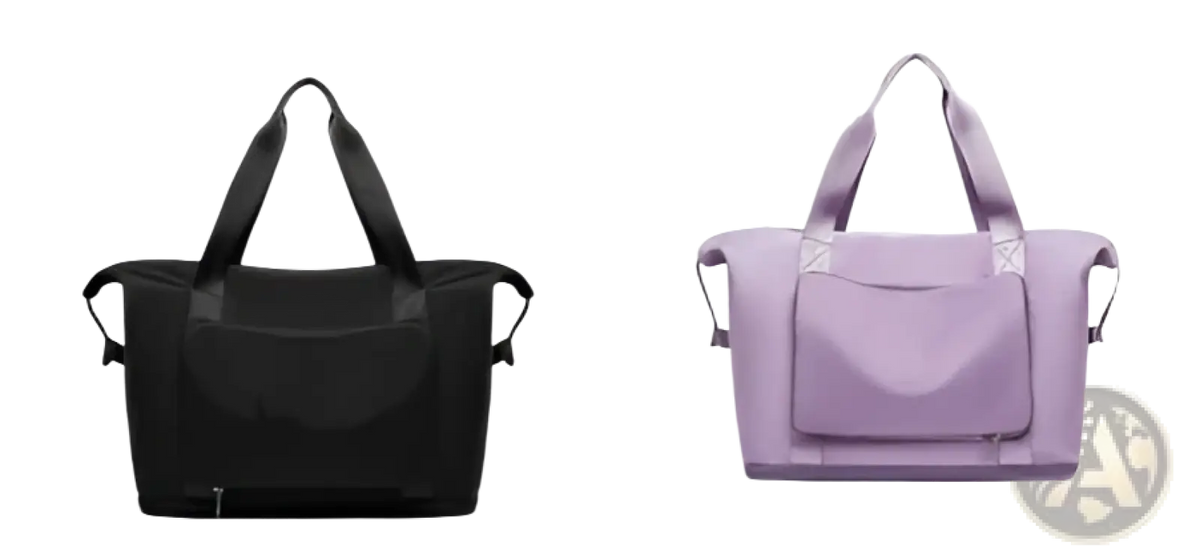 Foldable Gym Bag Waterproof Travel Duffel with Shoe Pocket