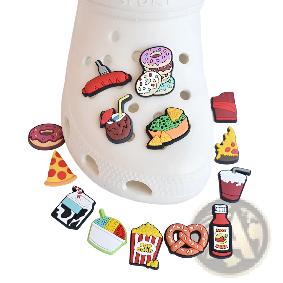Food Themed Shoe Charms for Sandals and Clogs