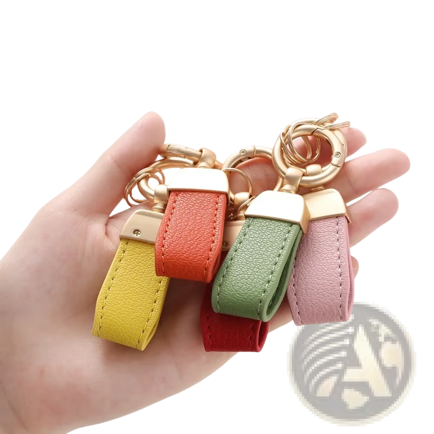 French Sheepskin Car Key Chain Women Men Delicate Leather Pendant High-end Keychain Lovely Leather Rope Key Holder Accessories