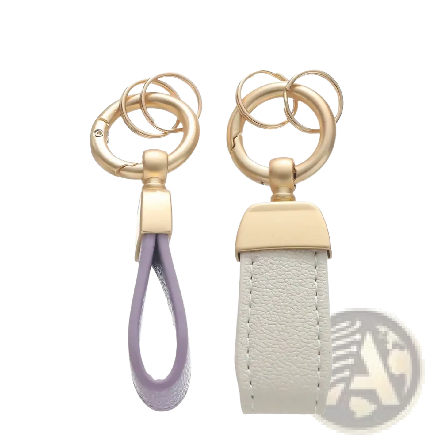 French Sheepskin Car Key Chain Women Men Delicate Leather Pendant High-end Keychain Lovely Leather Rope Key Holder Accessories