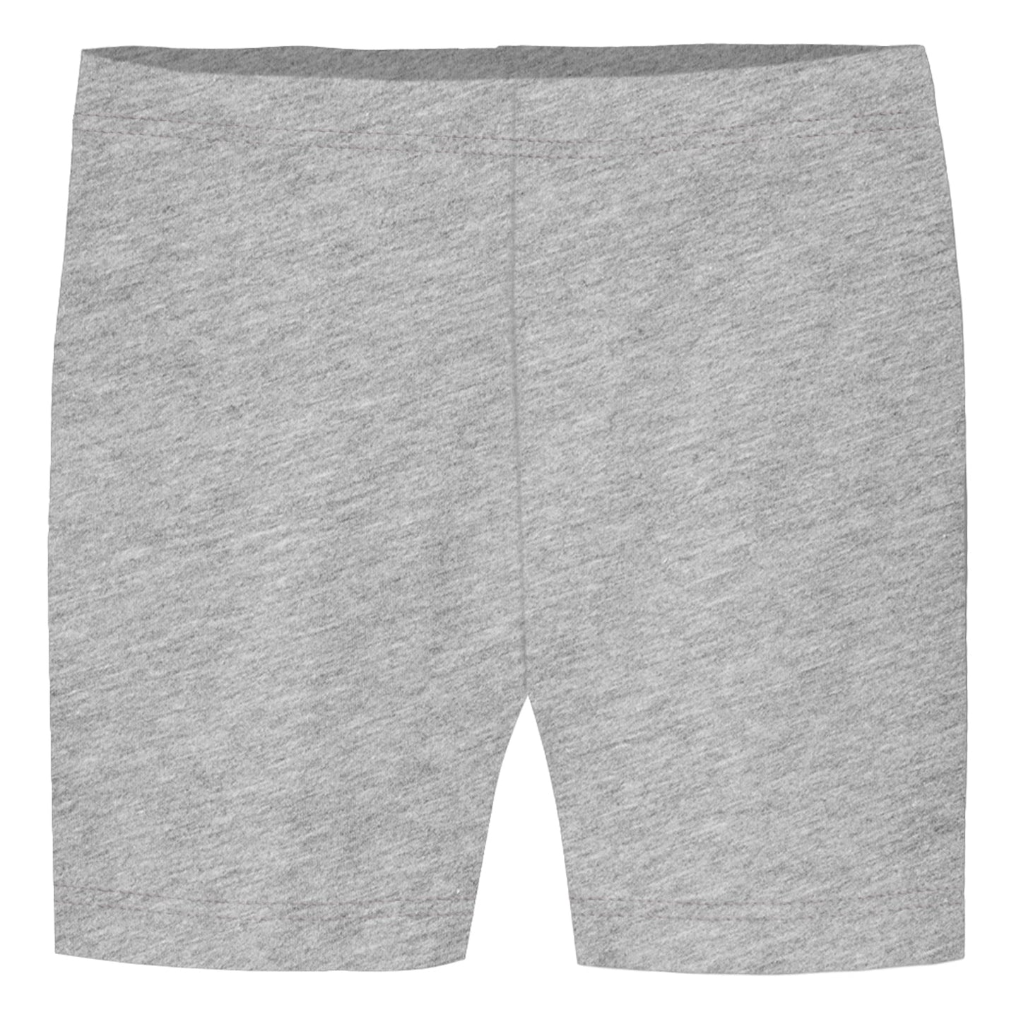 Girls Soft Cotton Bike Shorts | Heather Gray