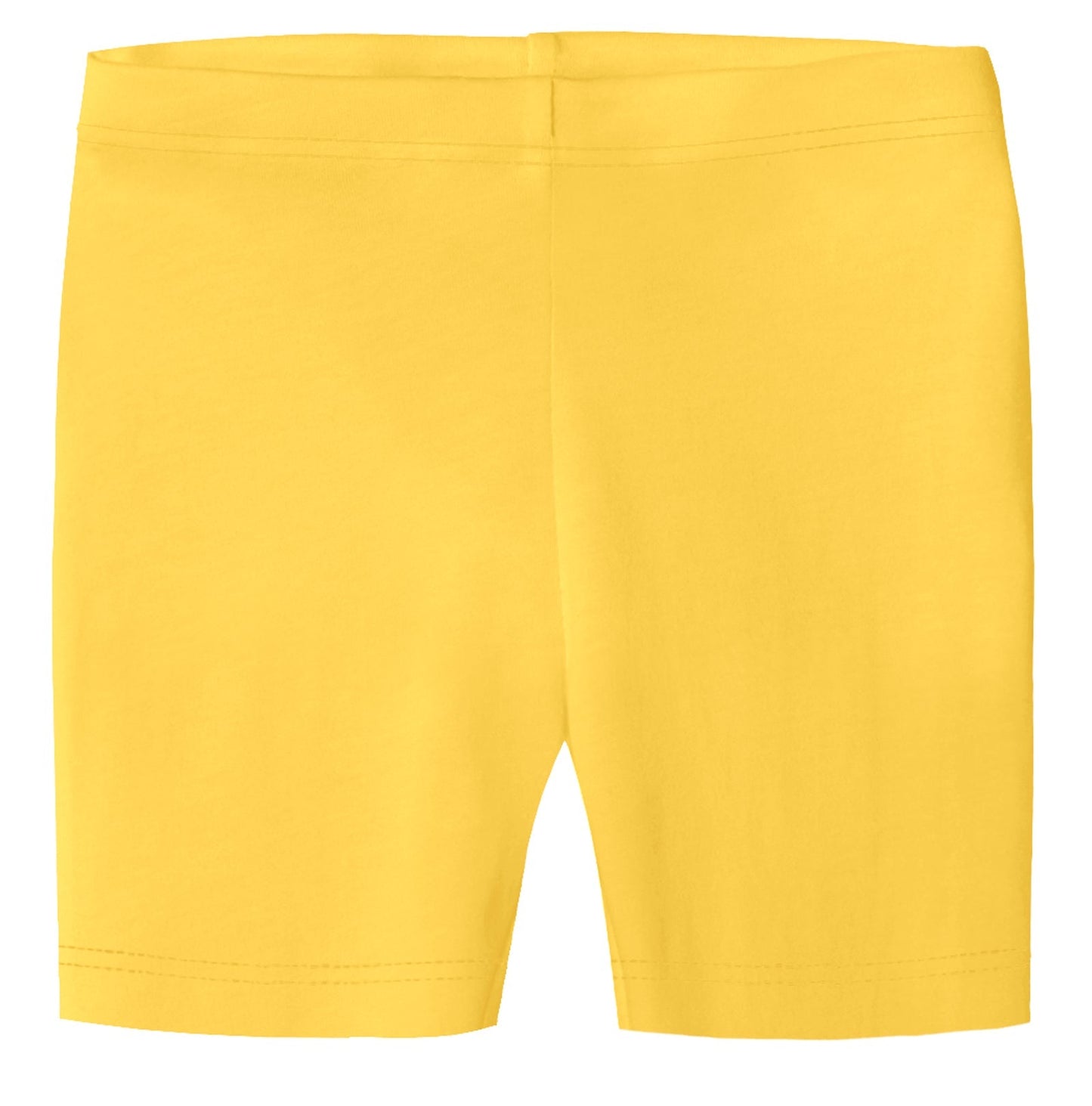 Girls Soft 100% Cotton Bike Shorts | Yellow