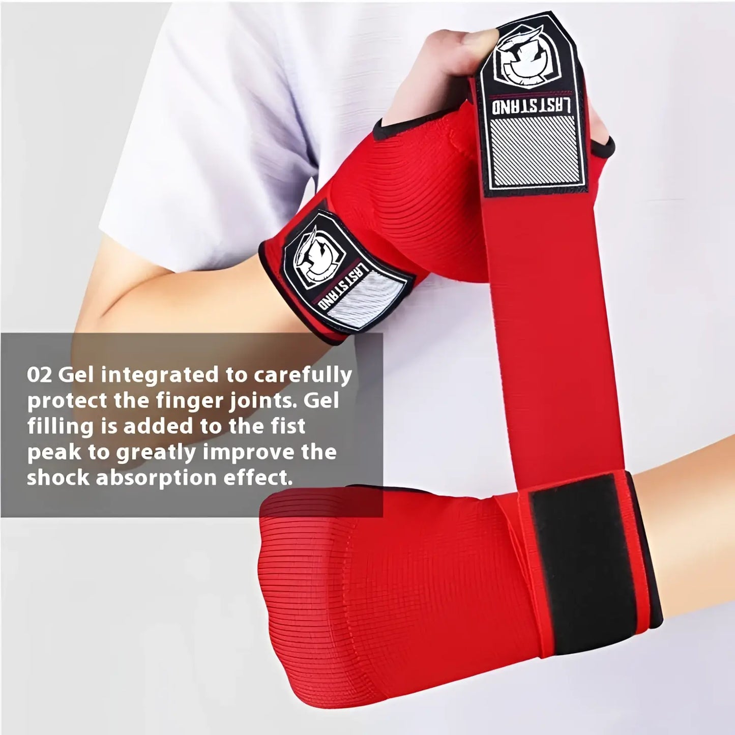 Gel Boxing Hand Wrap Gloves Fitness Half Finger