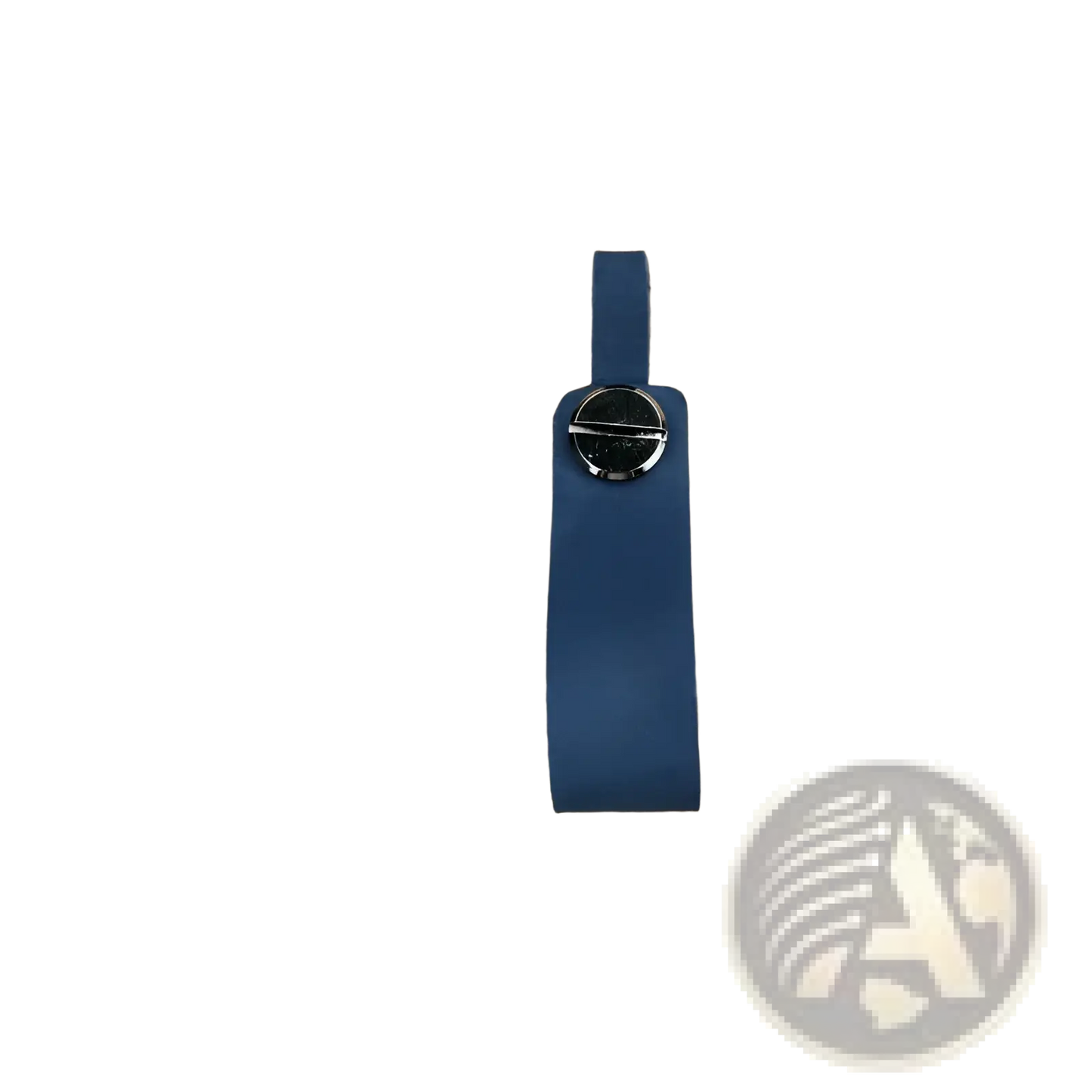 Genuine Leather Car Keychain and Metal Key Ring Set