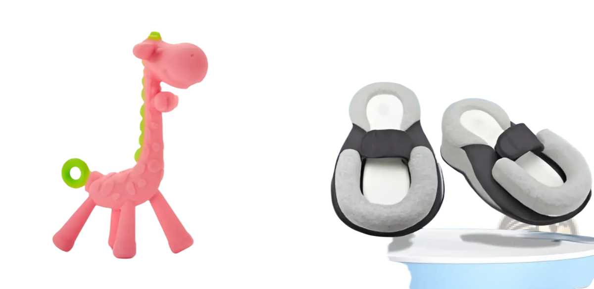 Giraffe Baby Teether Silicone Molar Toy for Gums