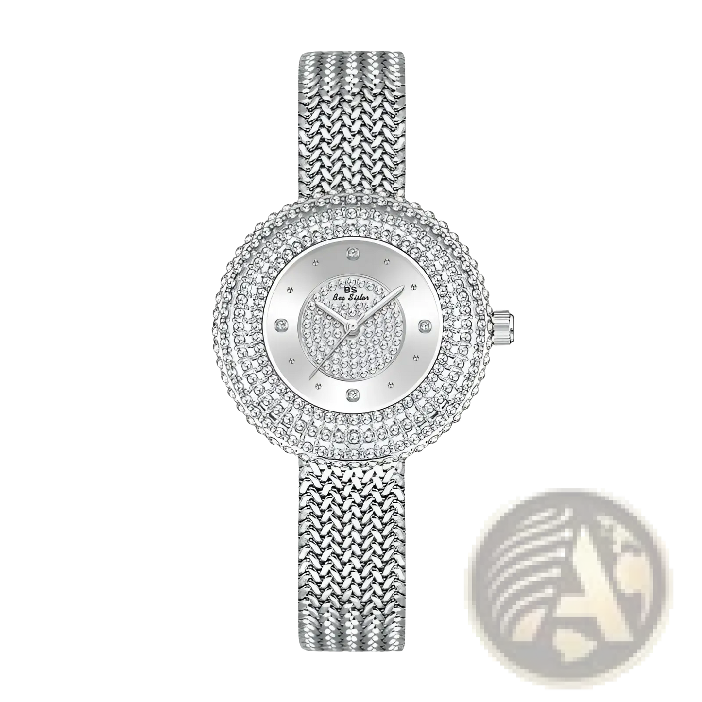 Gold Diamond Mesh Women Watch Luxury Waterproof