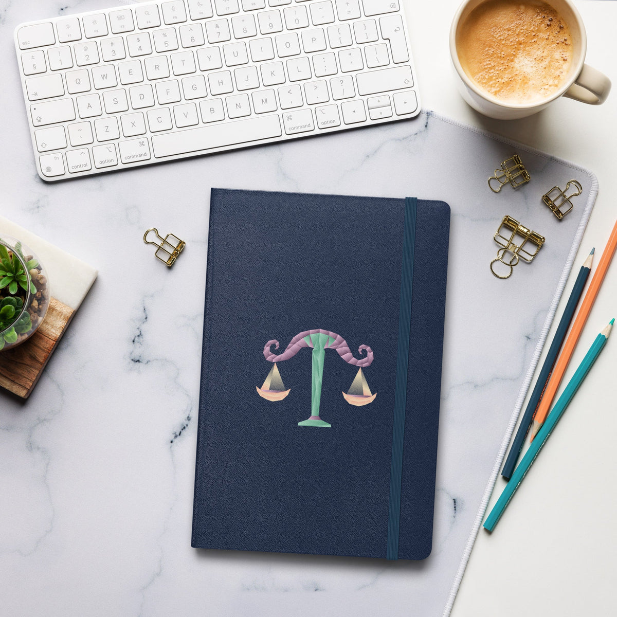 Libra Hardcover-bound Notebook