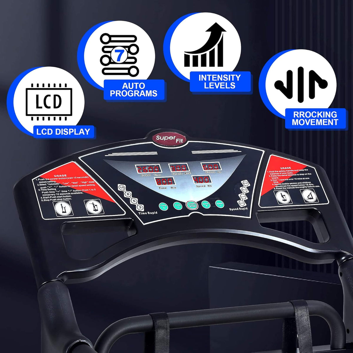 Heavy-Duty 400LBS Whole Body Vibration Plate Workout Machine (SAK57390)