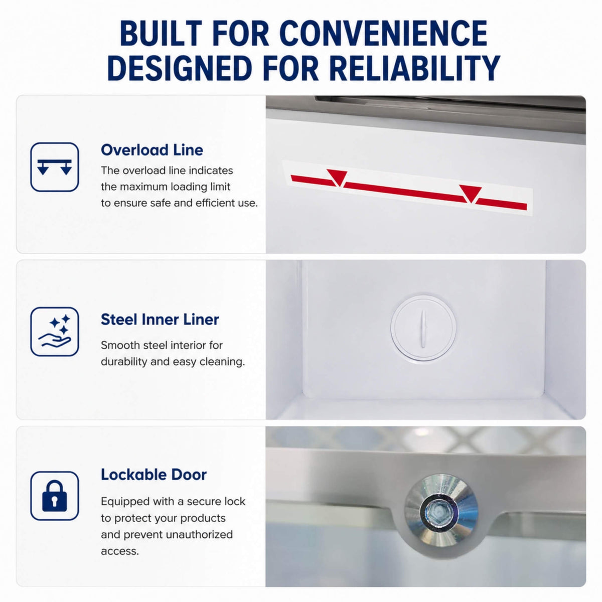 High-Efficiency Commercial Display Chest Freezer With Sliding Glass Door (SAK53174)