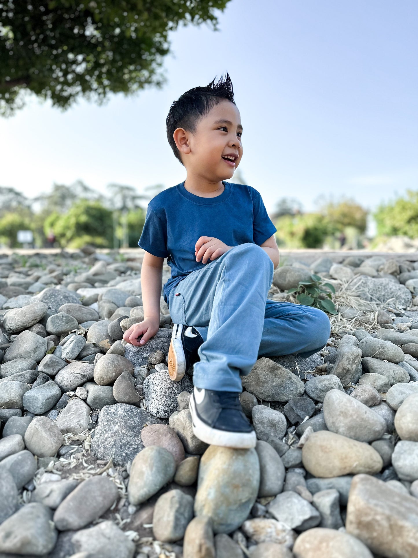 Boys Soft 100% Cotton 3-Pocket Jersey Pants - UPF 50+ | Red