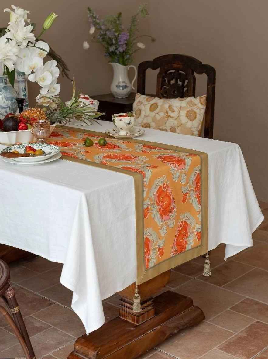Decorative Table Runner for Elegant Fall Table Setting