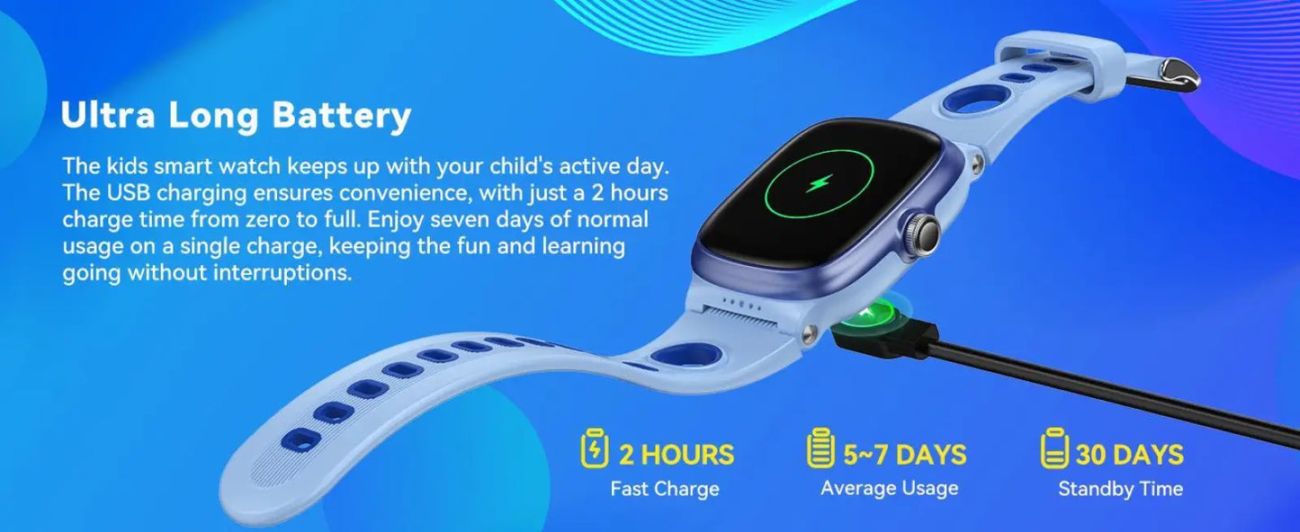 K1 Kids Waterproof Smartwatch with Fitness Tracking