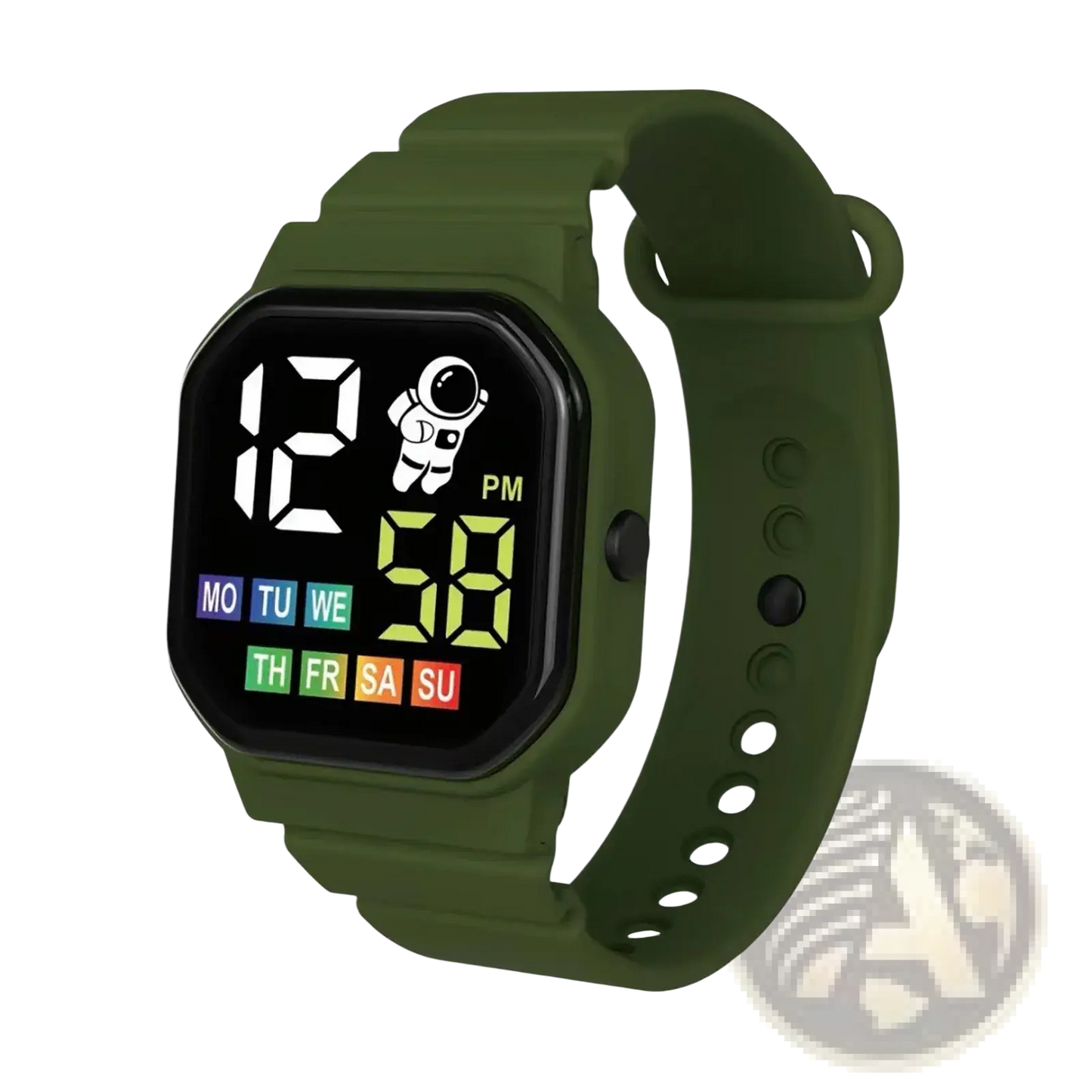 Kids Astronaut Led Digital Watch White