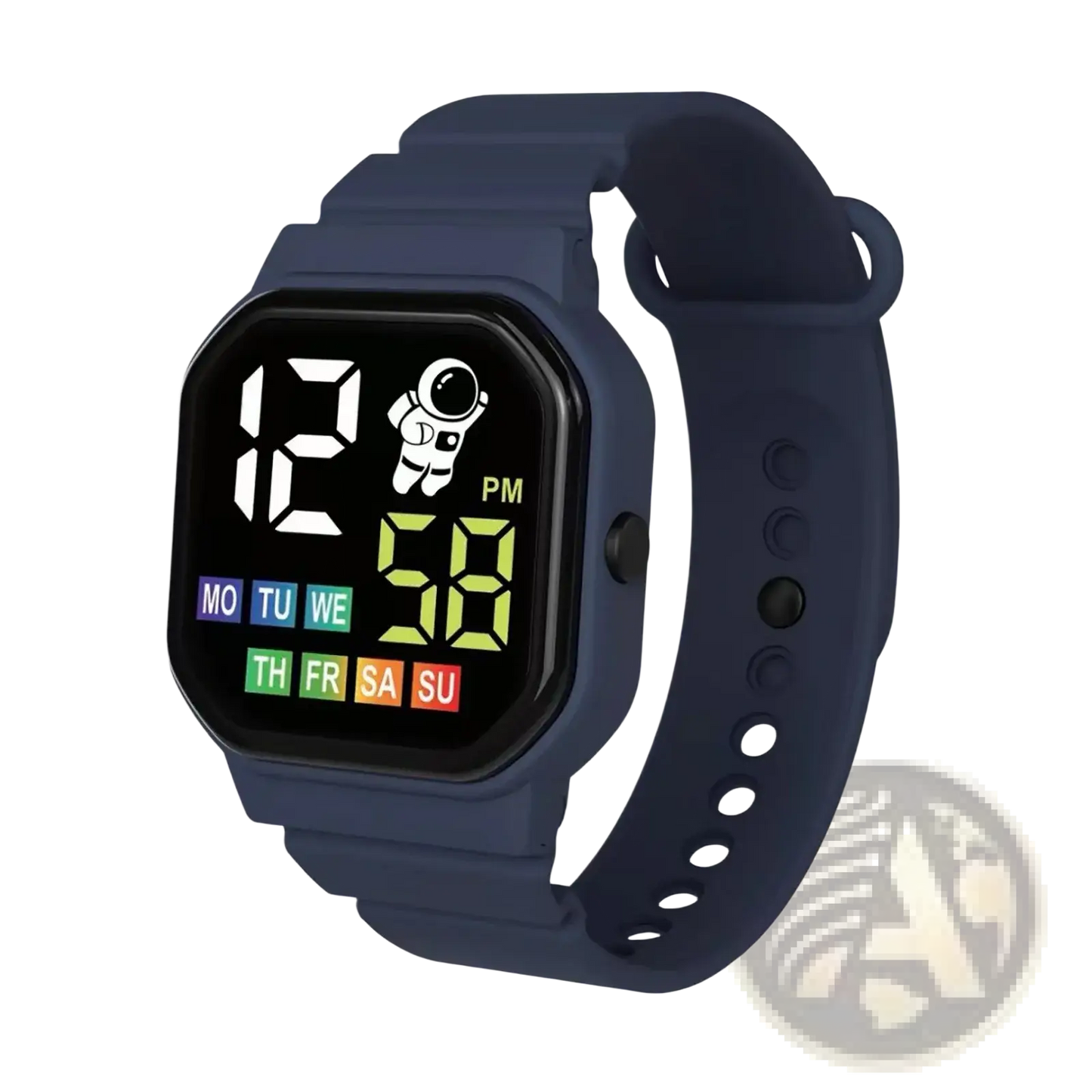 Kids Astronaut Led Digital Watch White