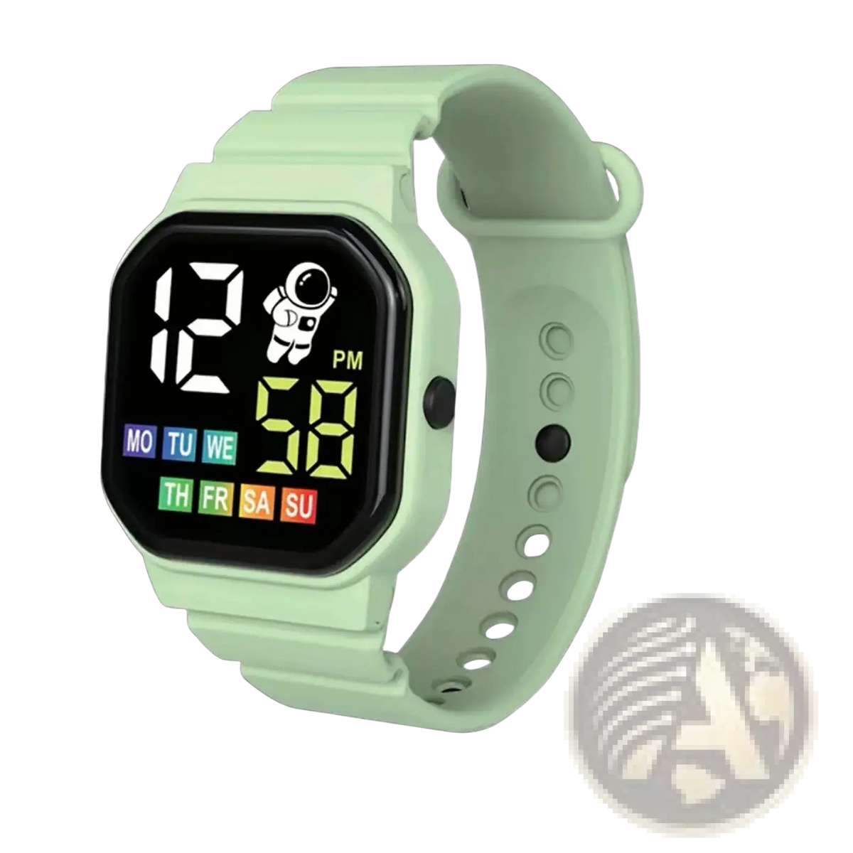 Kids Astronaut Led Digital Watch White