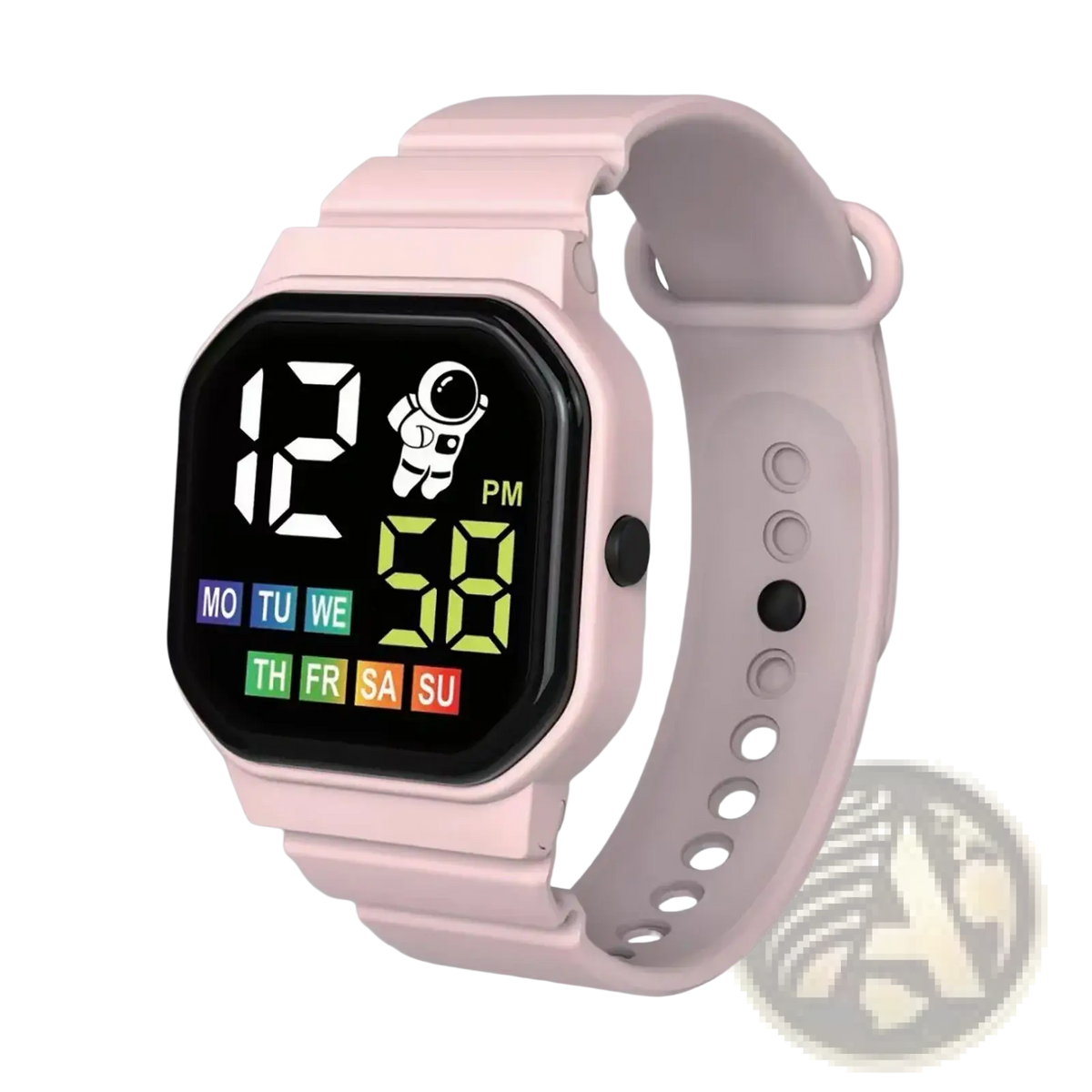 Kids Astronaut Led Digital Watch White