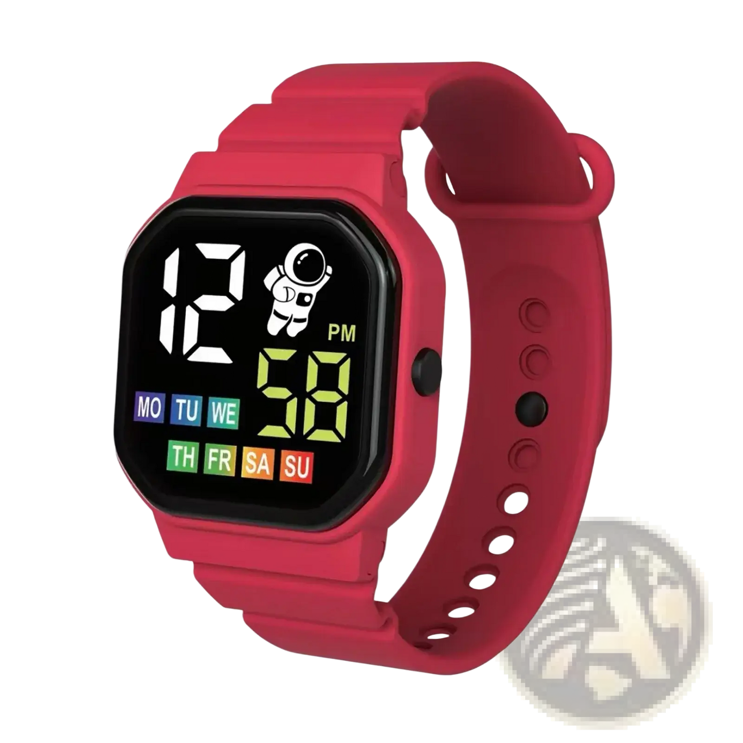 Kids Astronaut Led Digital Watch White