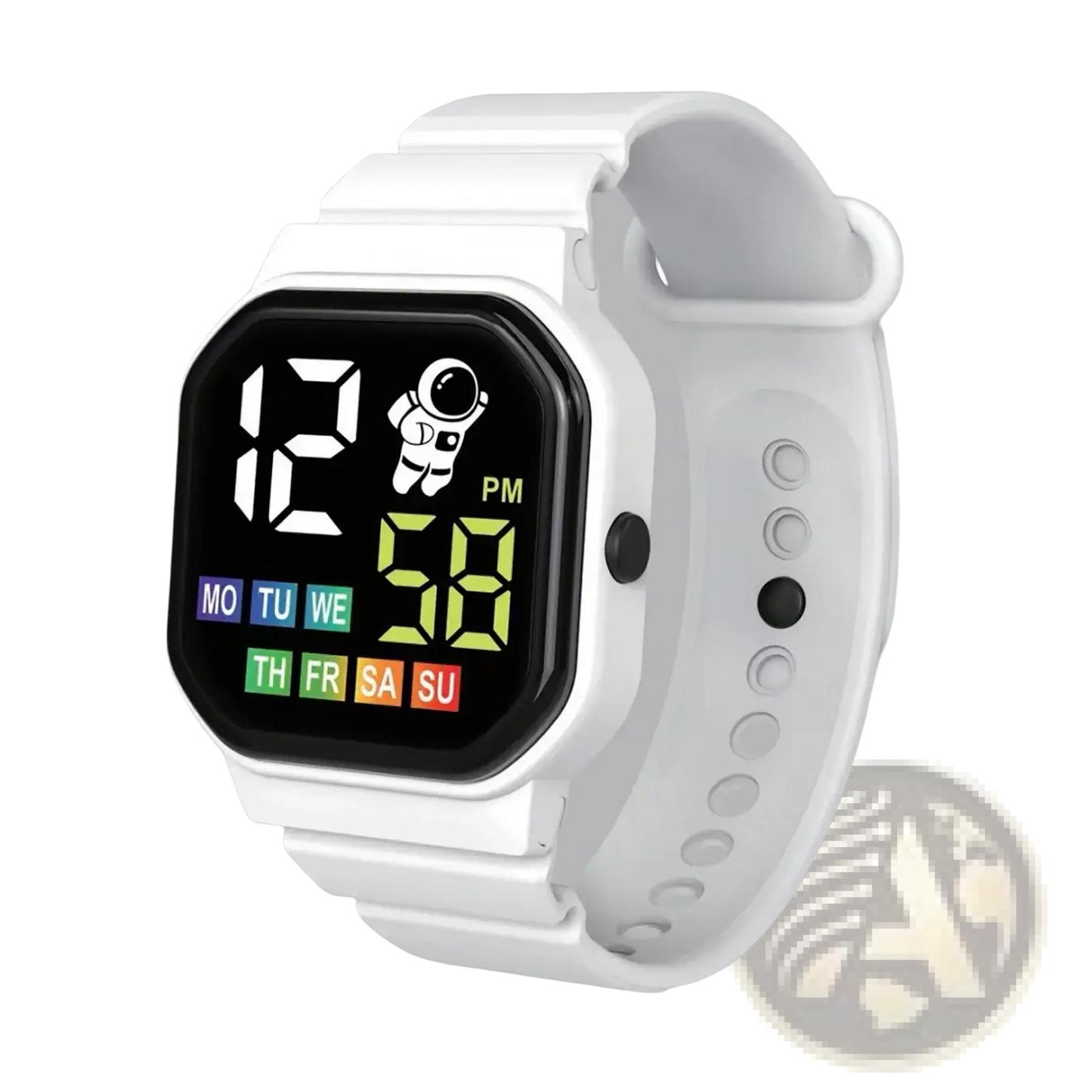 Kids Astronaut Led Digital Watch White