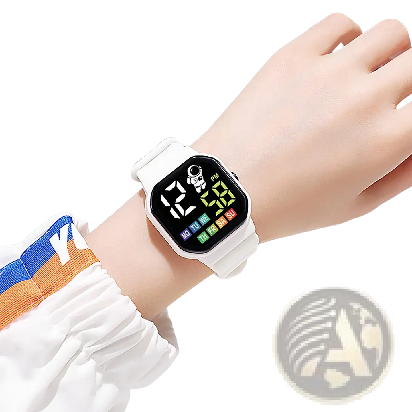 Kids Astronaut Led Digital Watch White
