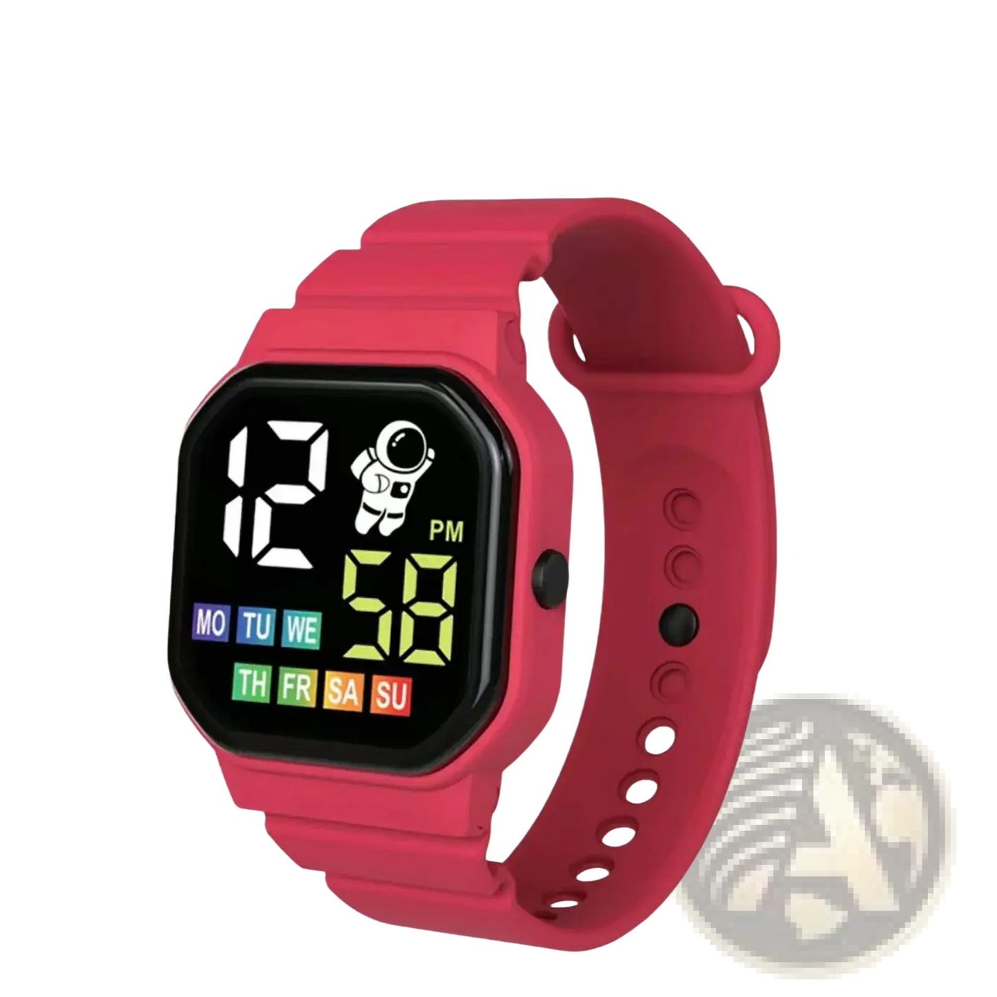Kids Astronaut Led Digital Watch White