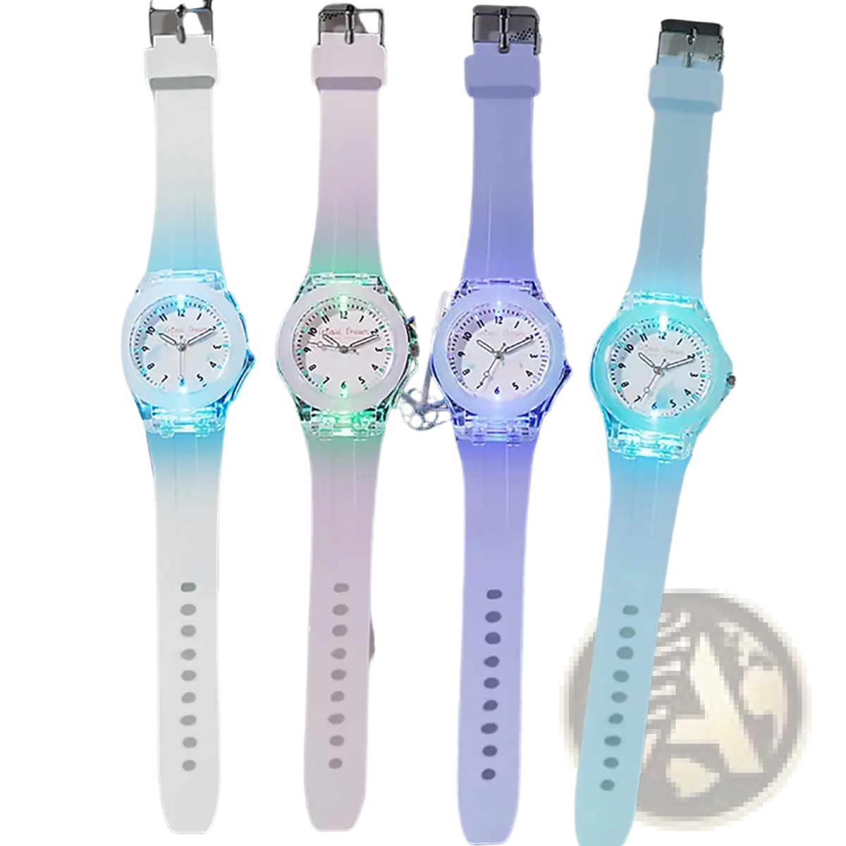 Kids Glowing Led Silicone Sports Watch