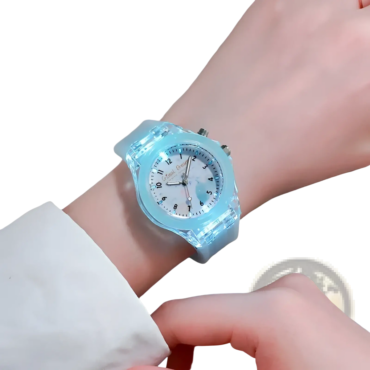 Kids Glowing Led Silicone Sports Watch
