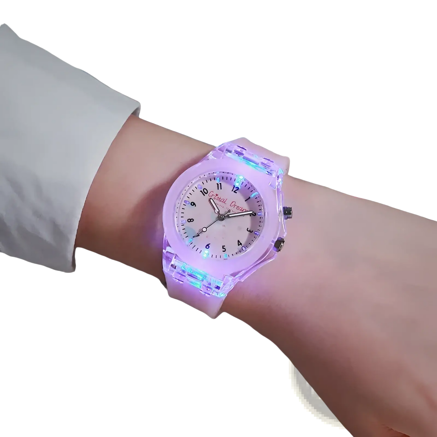 Kids Glowing Led Silicone Sports Watch