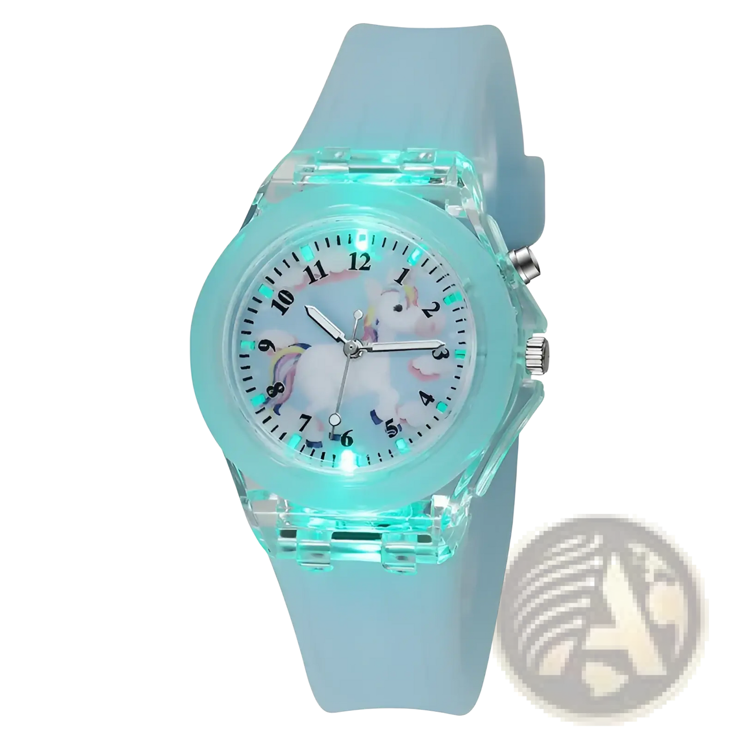 Kids Unicorn Led Light Up Silicone Digital Watch