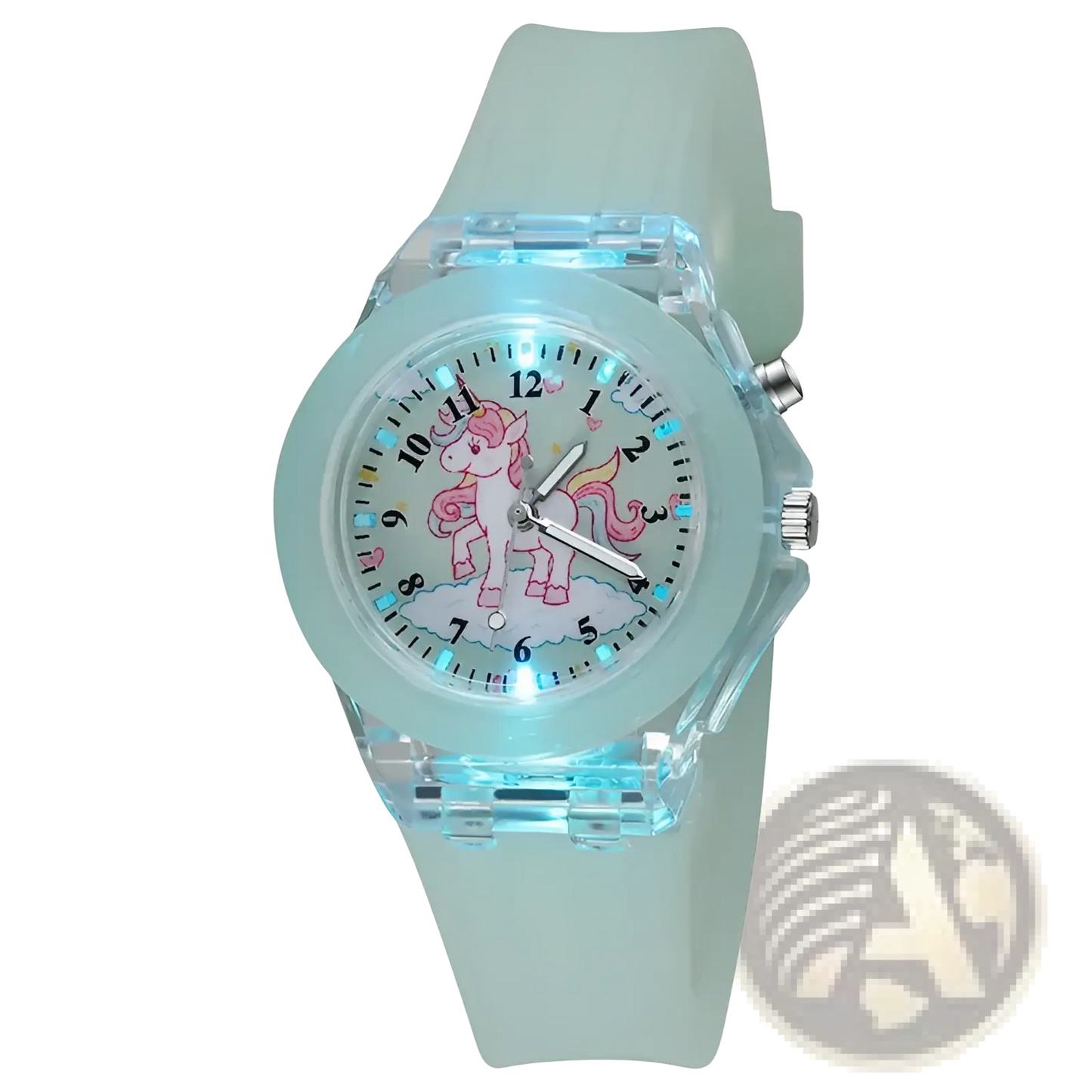 Kids Unicorn Led Light Up Silicone Digital Watch