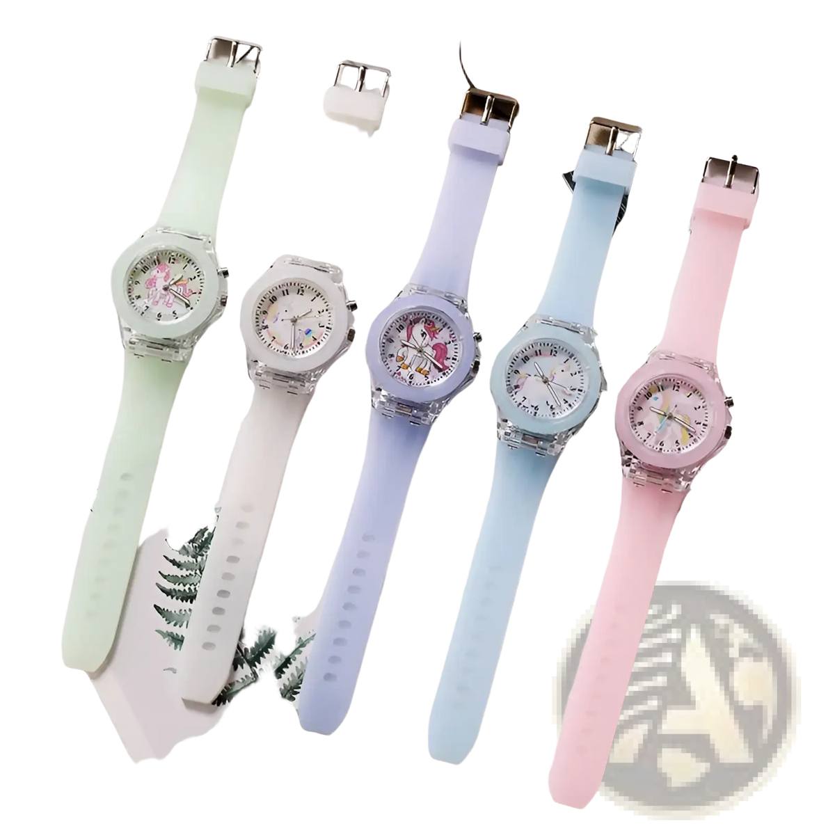 Kids Unicorn Led Light Up Silicone Digital Watch