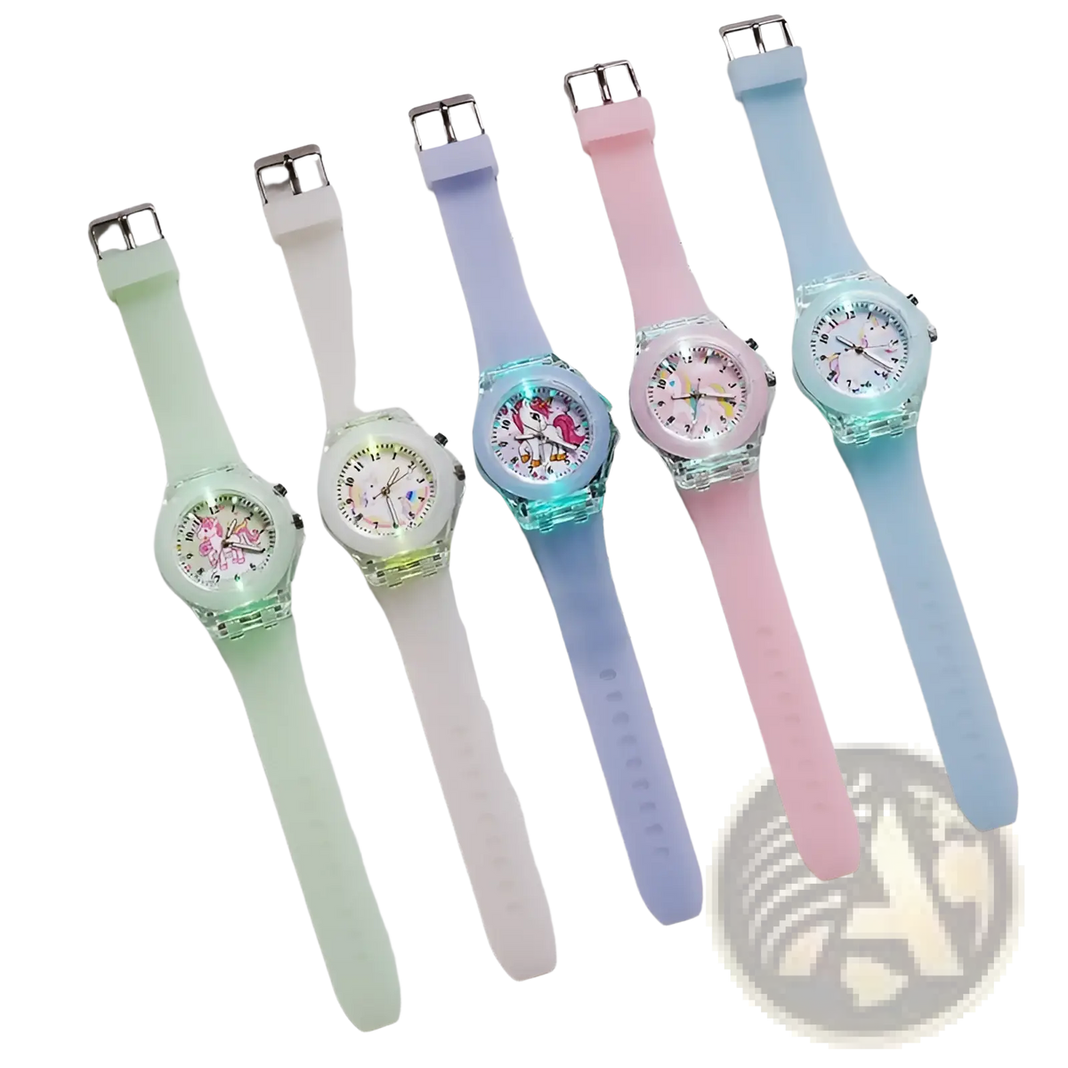 Kids Unicorn Led Light Up Silicone Digital Watch