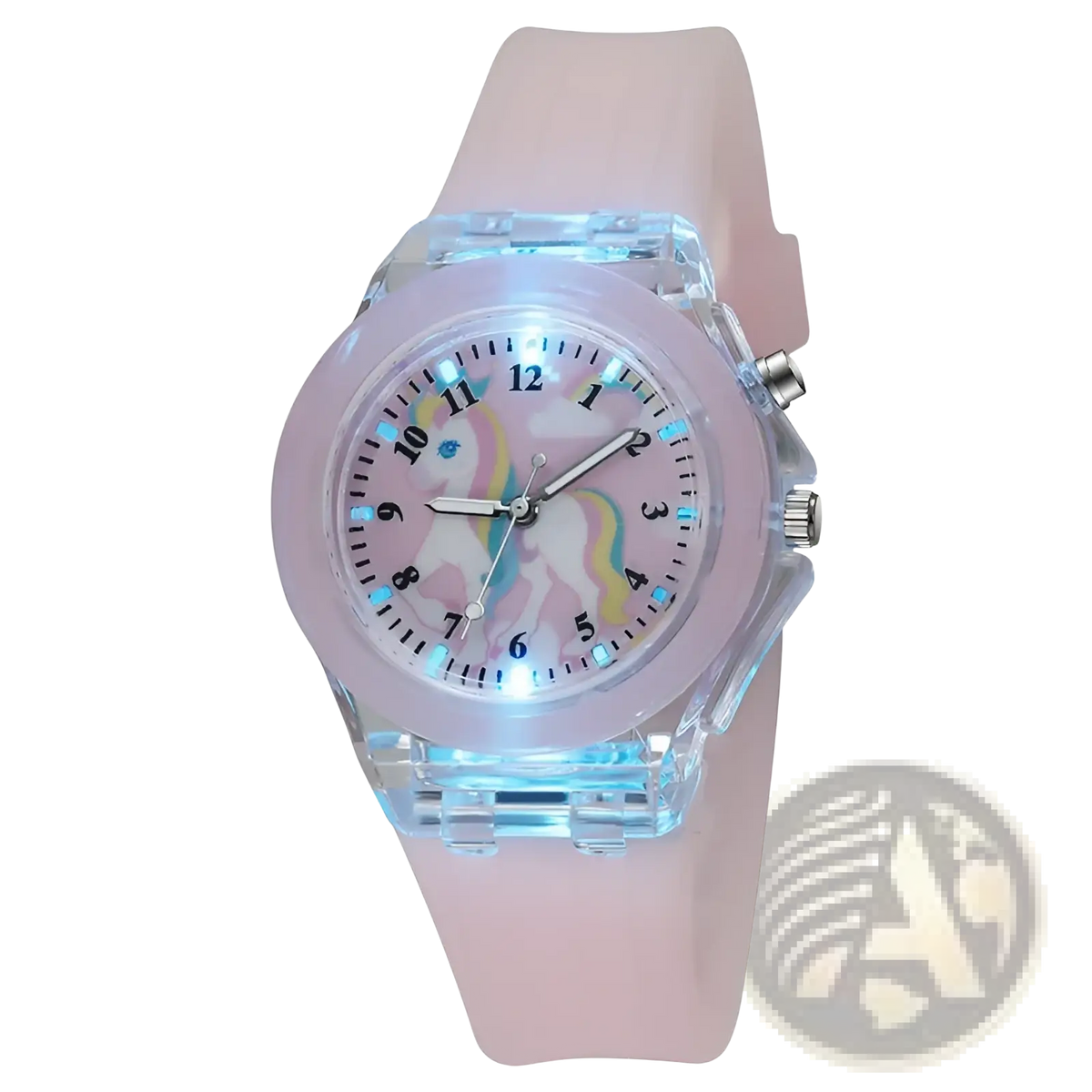 Kids Unicorn Led Light Up Silicone Digital Watch