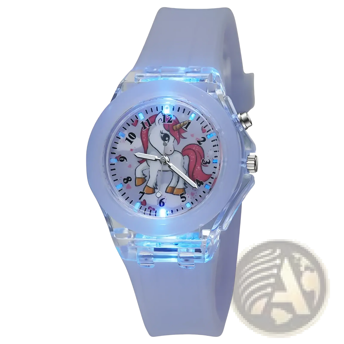 Kids Unicorn Led Light Up Silicone Digital Watch