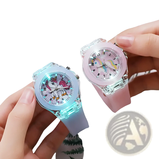 Kids Unicorn Led Light Up Silicone Digital Watch