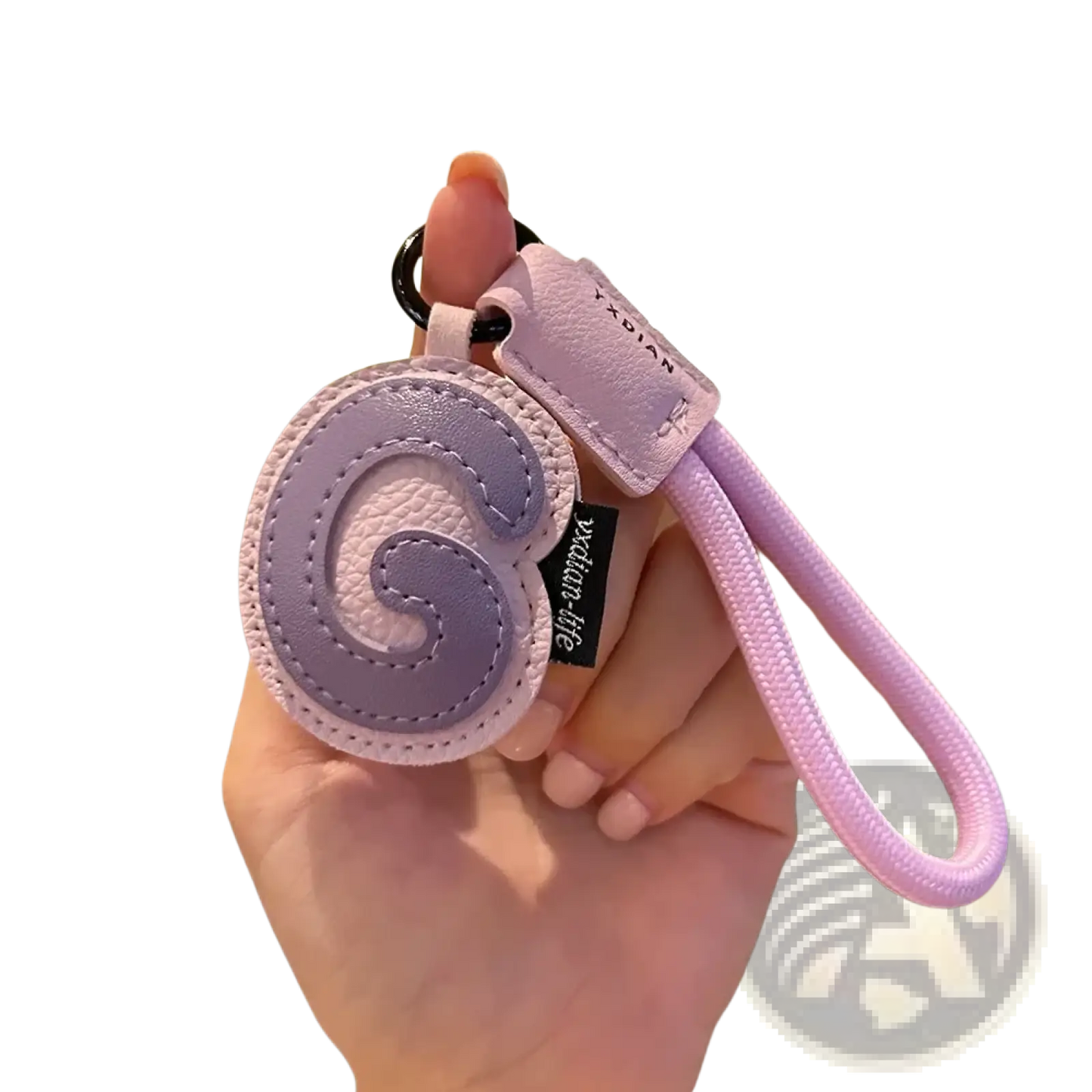 Leather Initial Keychain Letter Wristband Charm