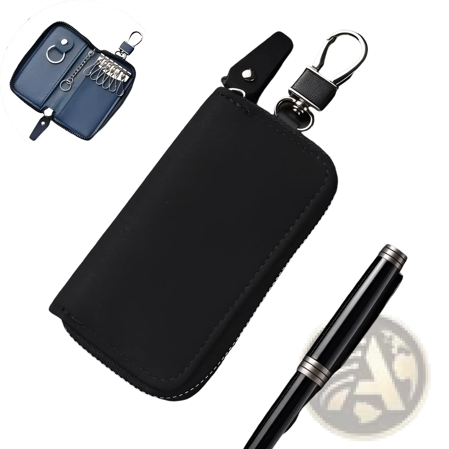 Leather Key Holder Organizer Pouch