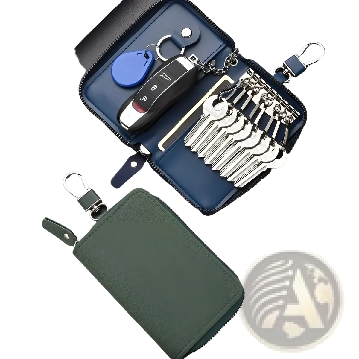 Leather Key Holder Organizer Pouch