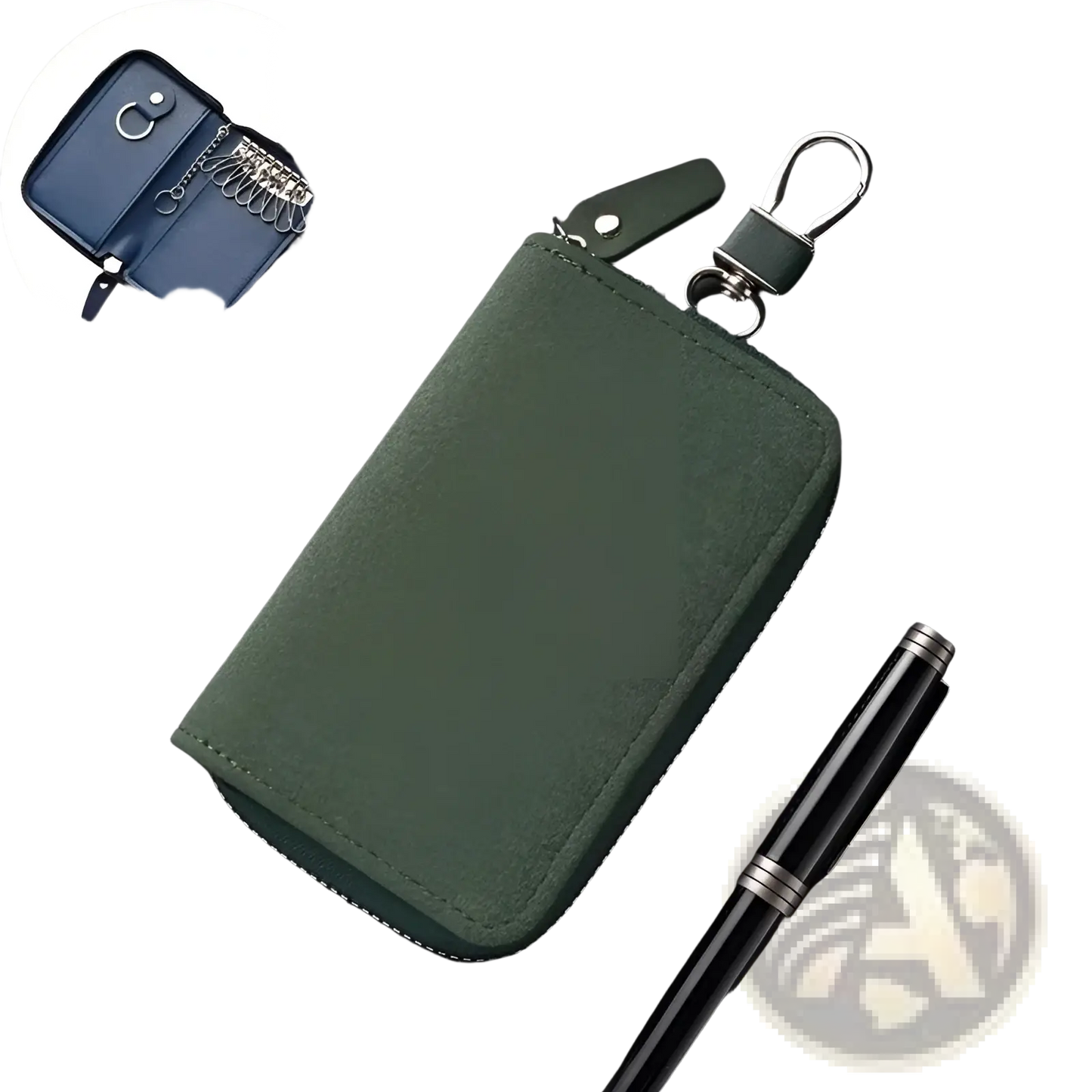 Leather Key Holder Organizer Pouch