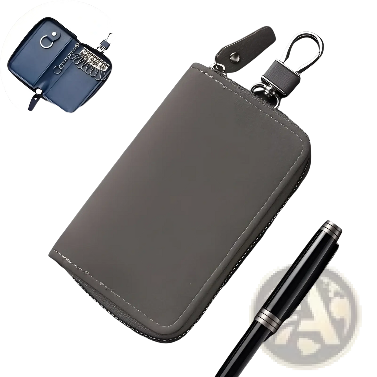 Leather Key Holder Organizer Pouch