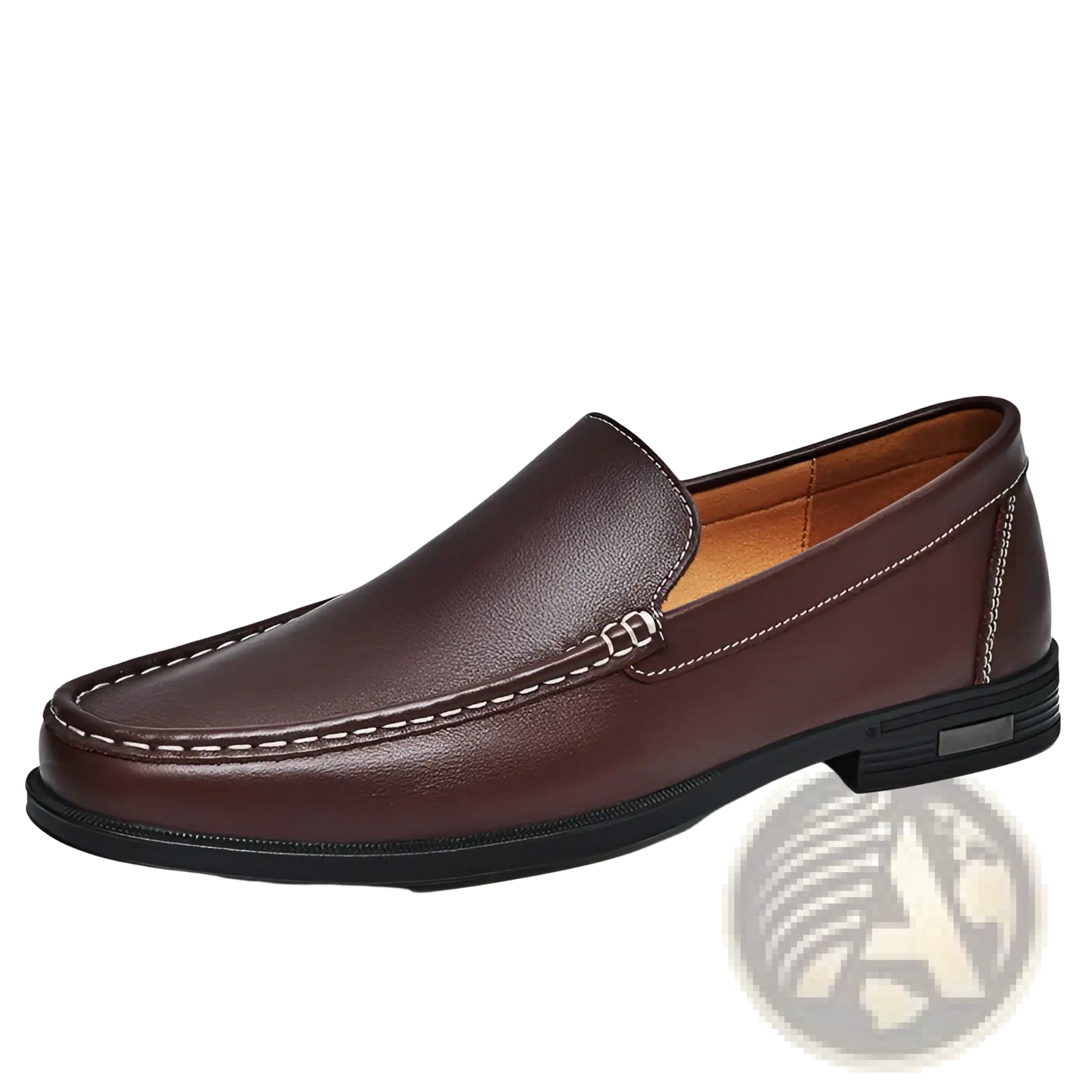Leather Loafers Breathable Hollow Business Shoes