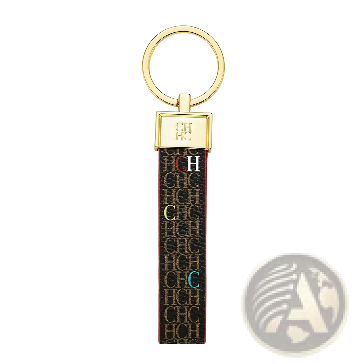 Leather Logo Keychain Designer Fashion Accessory Gift