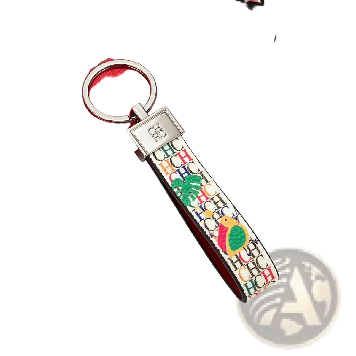 Leather Logo Keychain Designer Fashion Accessory Gift