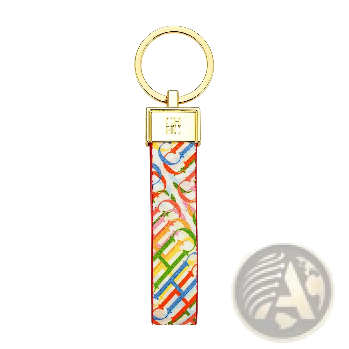 Leather Logo Keychain Designer Fashion Accessory Gift